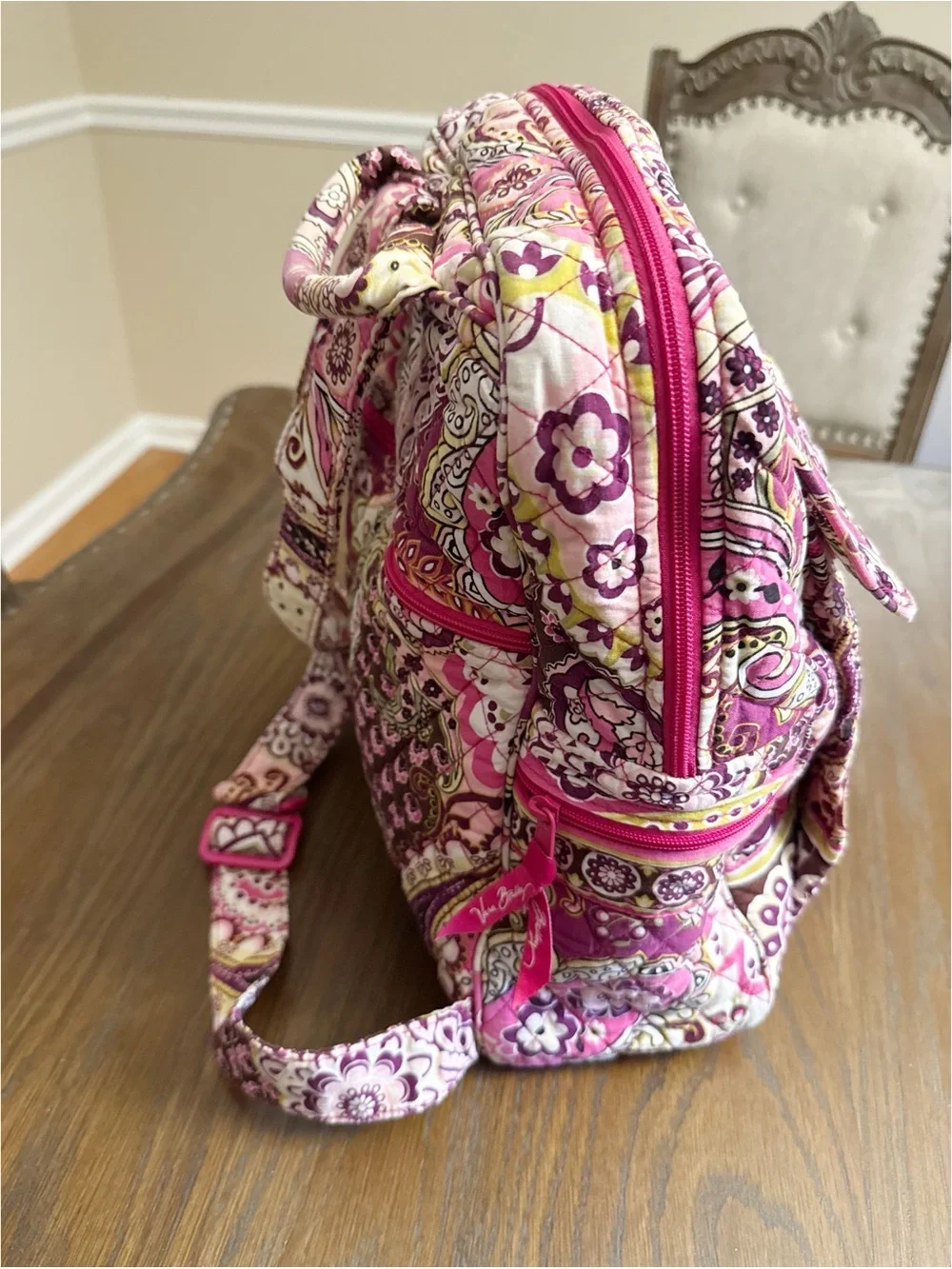 Vera Bradley Quilted Backpack — Very Berry Paisley | Retired Pattern - Picture 3 of 11